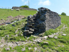 Hafod Arthen Farm, ruins at the rear, June 2013